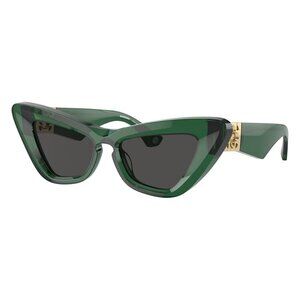 New BURBERRY Green Cat Eye BE4421U 4104/87 Sunglasses Women